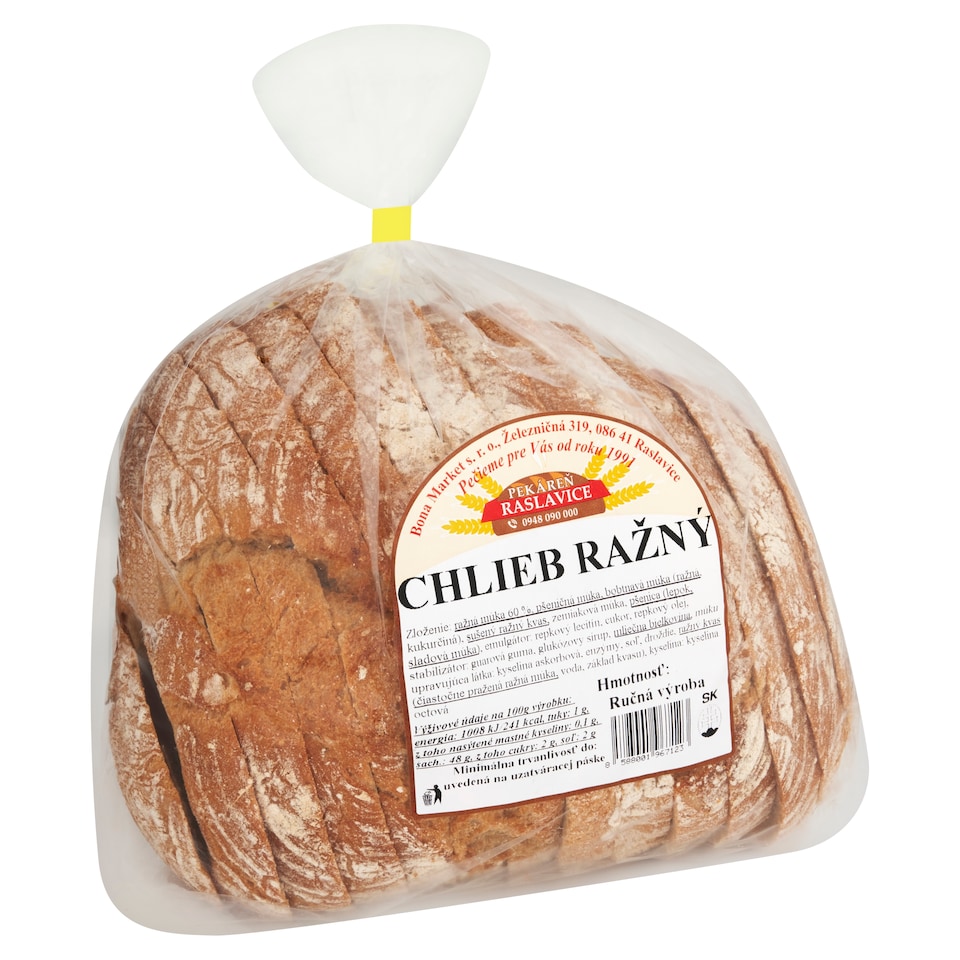 obrázok 1 z Pekáreň Raslavice Chlieb ražný 500 g