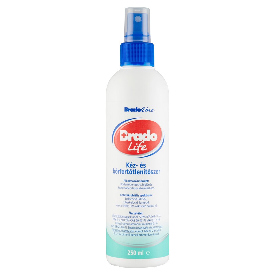 Brado Life kéz- és bőrfertőtlenítőszer 250 ml