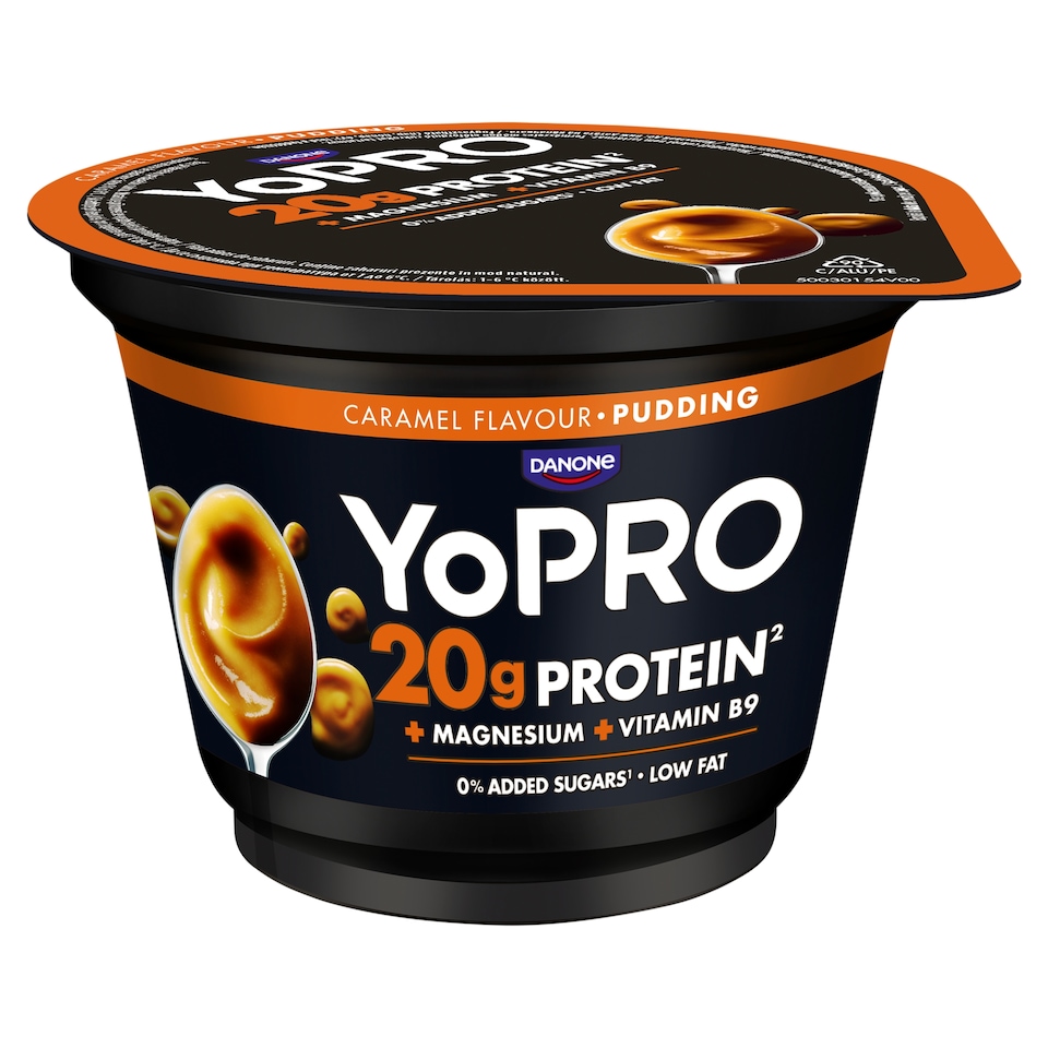 YoPro UHT Caramelized Milk Dessert with Magnesium, Folic Acid and Sweetener 200 g
