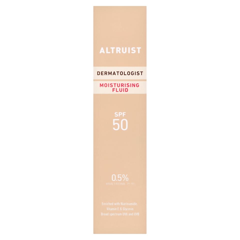 ALTRUIST Dermatologist Moisturising Fluid SPF50 50ml