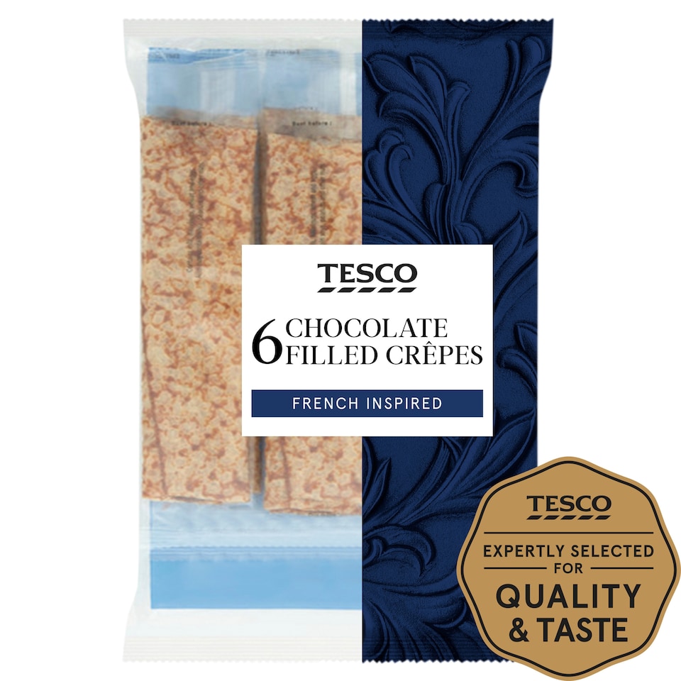 Tesco 6 Chocolate Filled Crepes