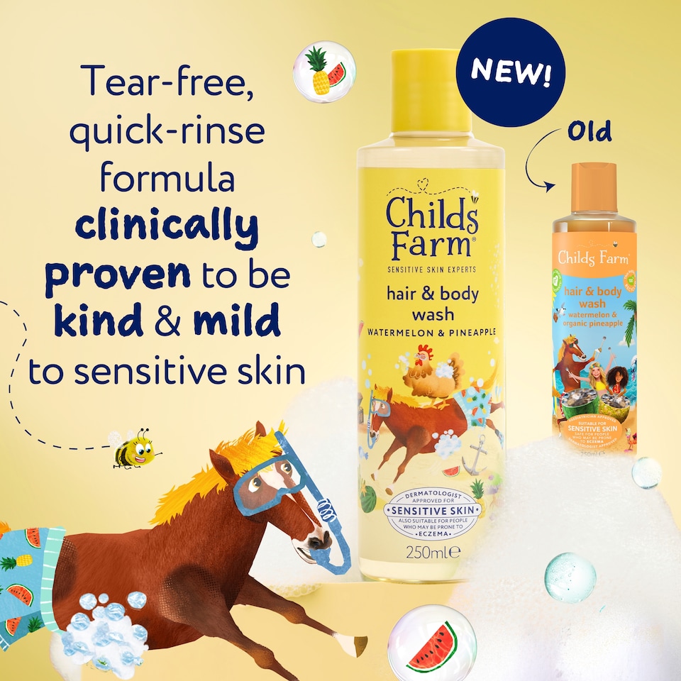 image 1 of Childs Farm Hair & Body Wash - Watermelon & Pineapple 250ml