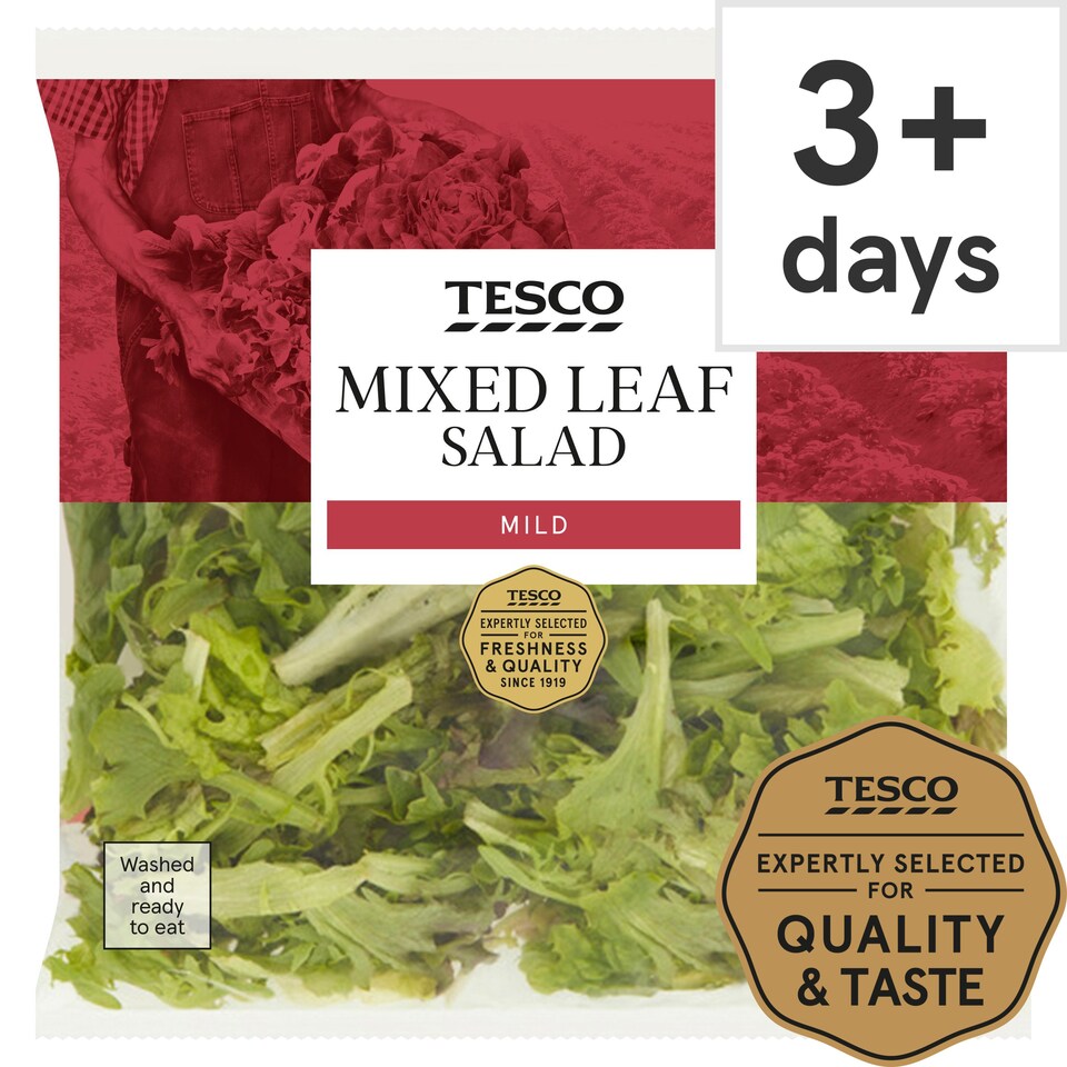 Tesco Mixed Leaf Salad 120G Tesco Groceries