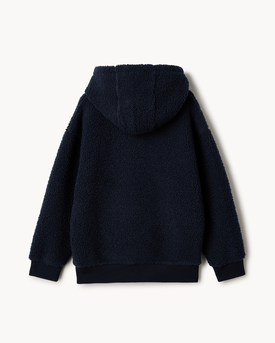 image 1 of F&F Boys Borg New York Hoodie in Navy