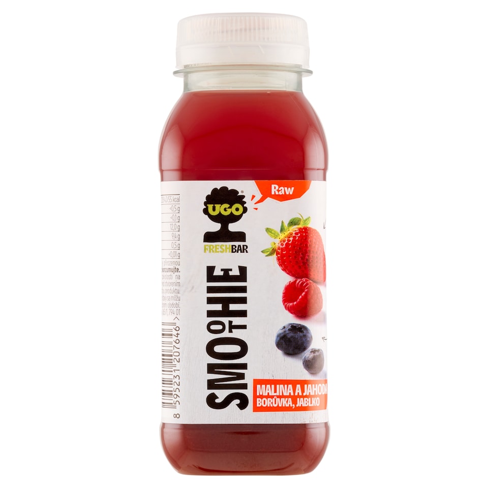 obrázok 1 z Ugo Smoothie z jabĺk, jahôd, malín a čučoriedok 250 ml