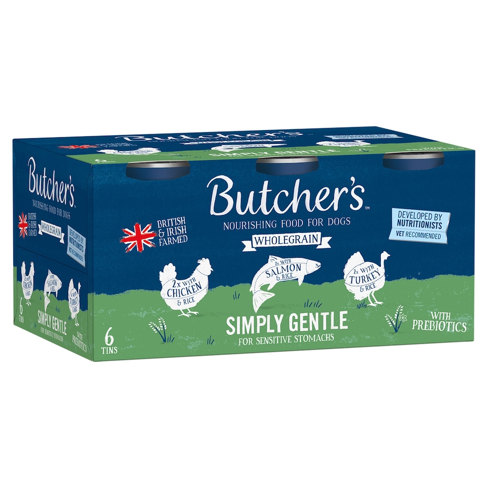 Butcher's Simply Gentle Dog Food Tins 6X390g