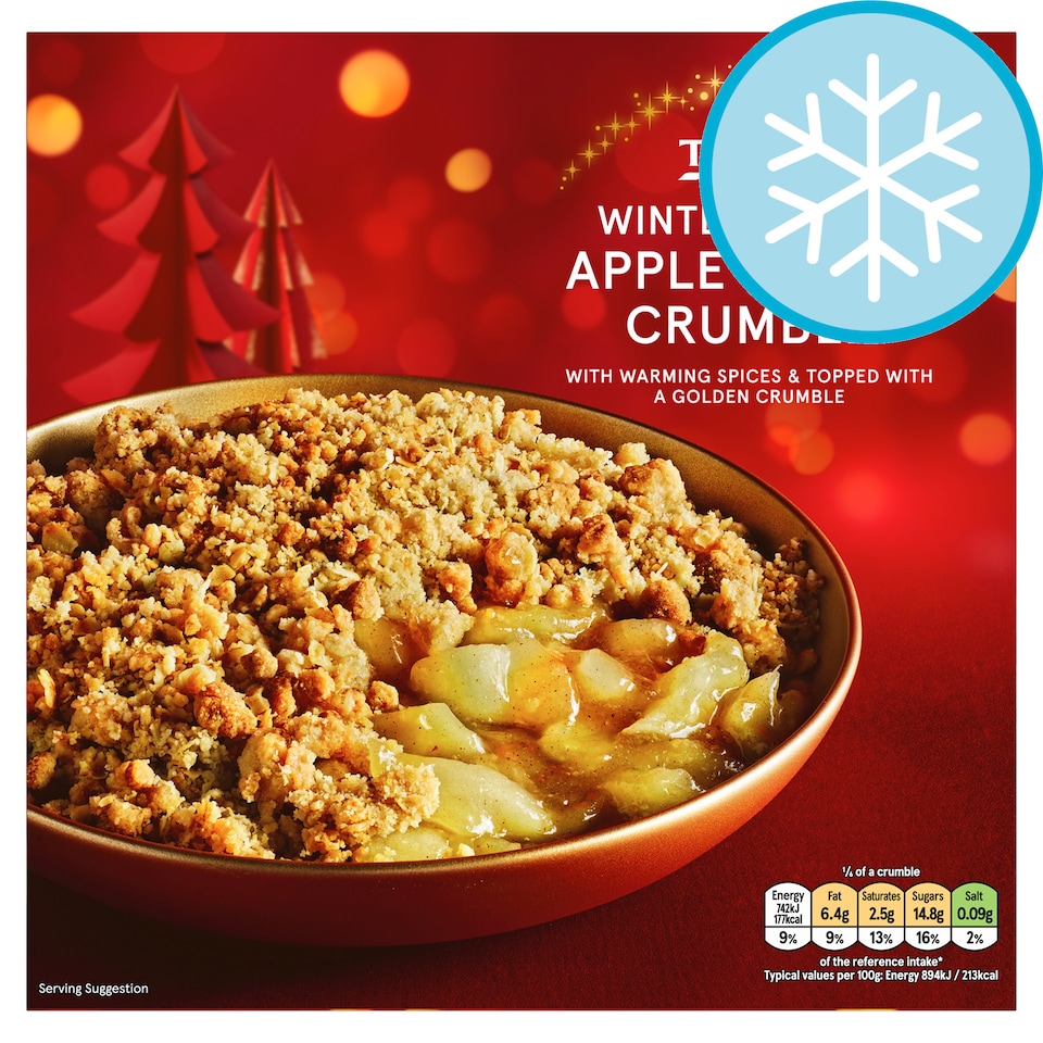 Tesco Winter Spiced Apple & Pear Crumble 500g