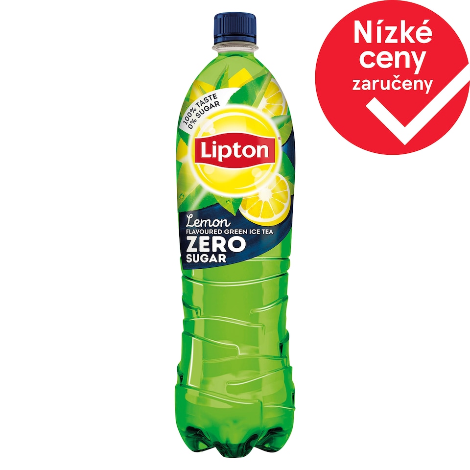 Lipton Zero Ice Tea Green ledový čaj s příchutí citronu 1,5l