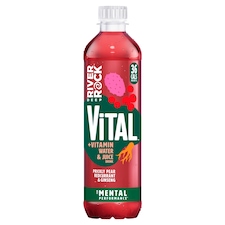 Deep River Rock Vital + Vitamin Water & Juice Prickly Pear Redcurrant & Ginseng 450ml