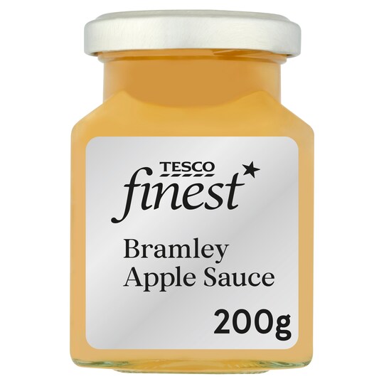 Tesco Finest British Bramley Apple Sauce With Cider 200G Tesco Groceries