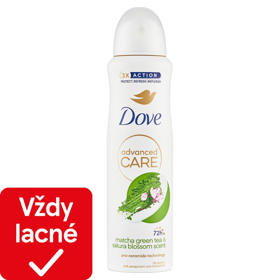 obrázok 1 z Dove Advanced Care Matcha Green Tea Antiperspirant sprej 150 ml
