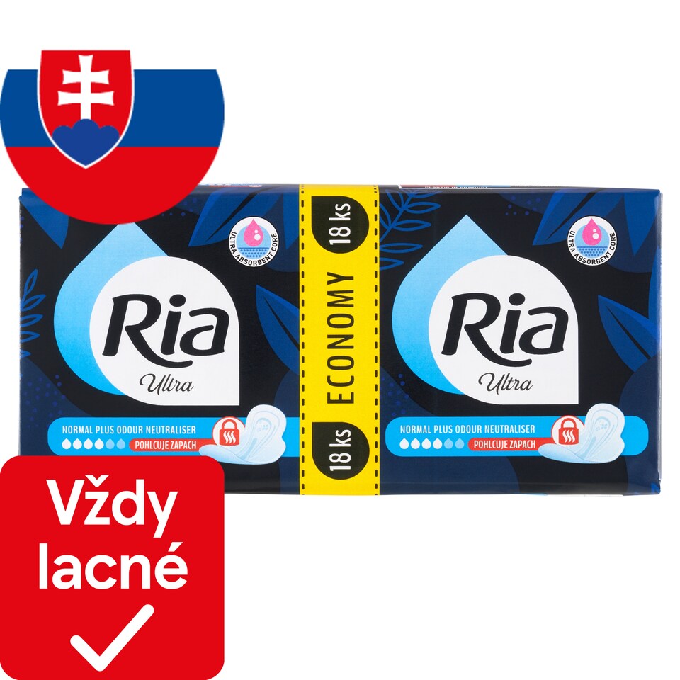 obrázok 1 z Ria Ultra Normal Plus Odour Neutraliser vložky 18 ks