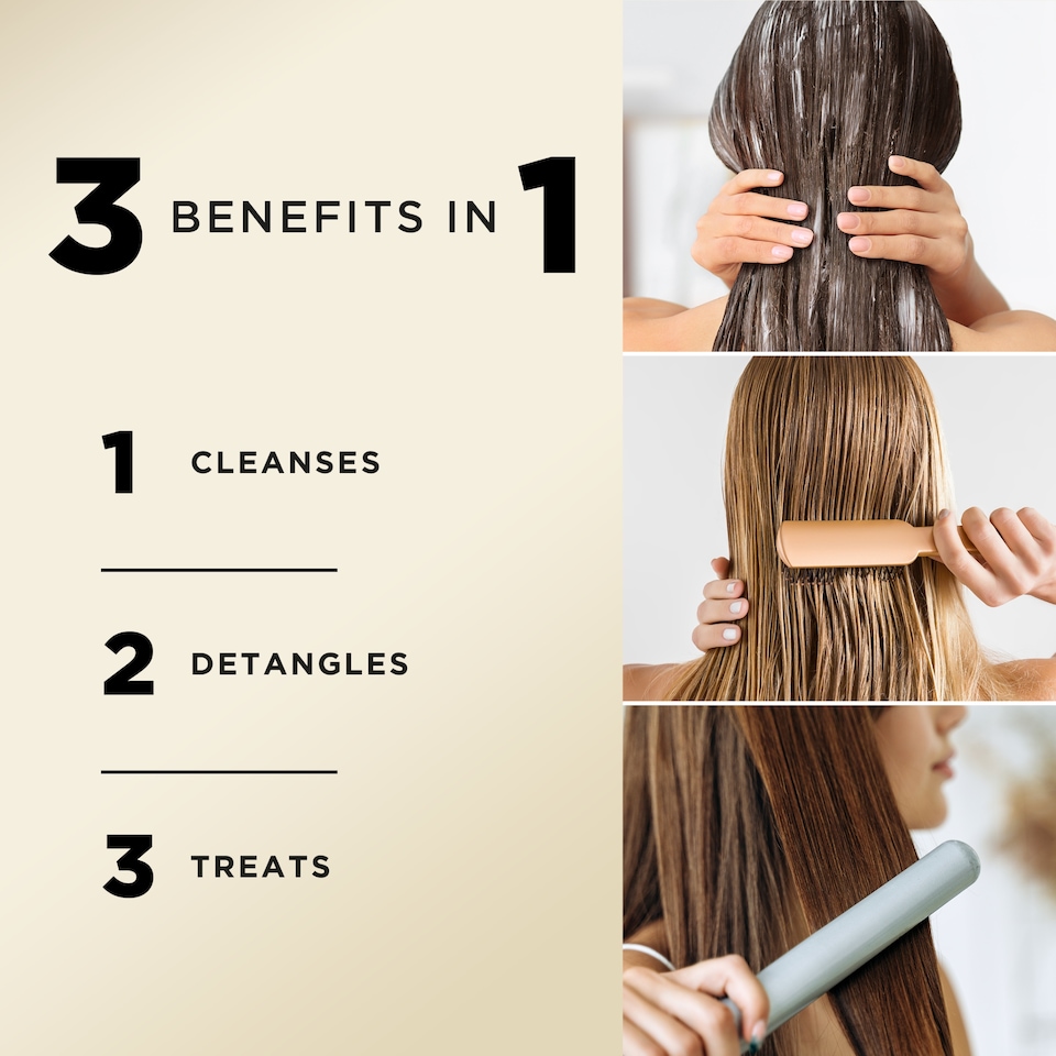 image 1 of Pantene Active Nutri-Plex Classic Clean 3in1 Shampoo Conditioner & Treatment 250ml