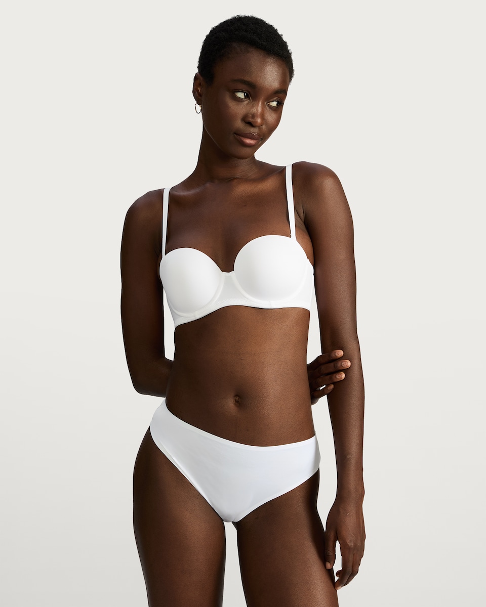 image 1 of F&F 2-Pack Multiway Strapless Bras in Multi Black White