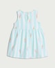 image 2 of F&F Baby Pure Cotton Striped Ice Cream Print Sleeveless Dress in Green