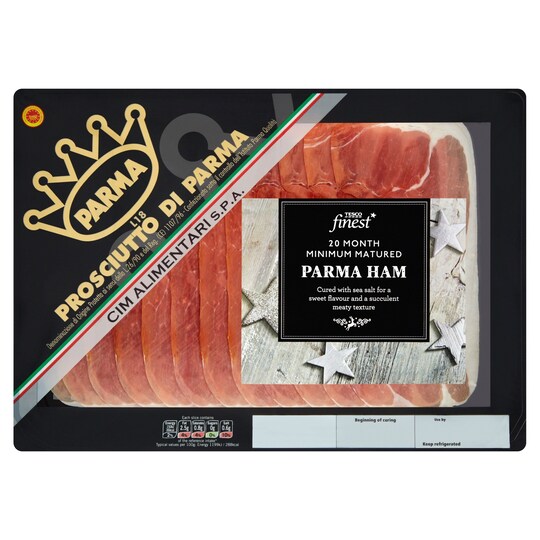 Tesco Finest Christmas Parma Ham 20 Month 150G Tesco Groceries