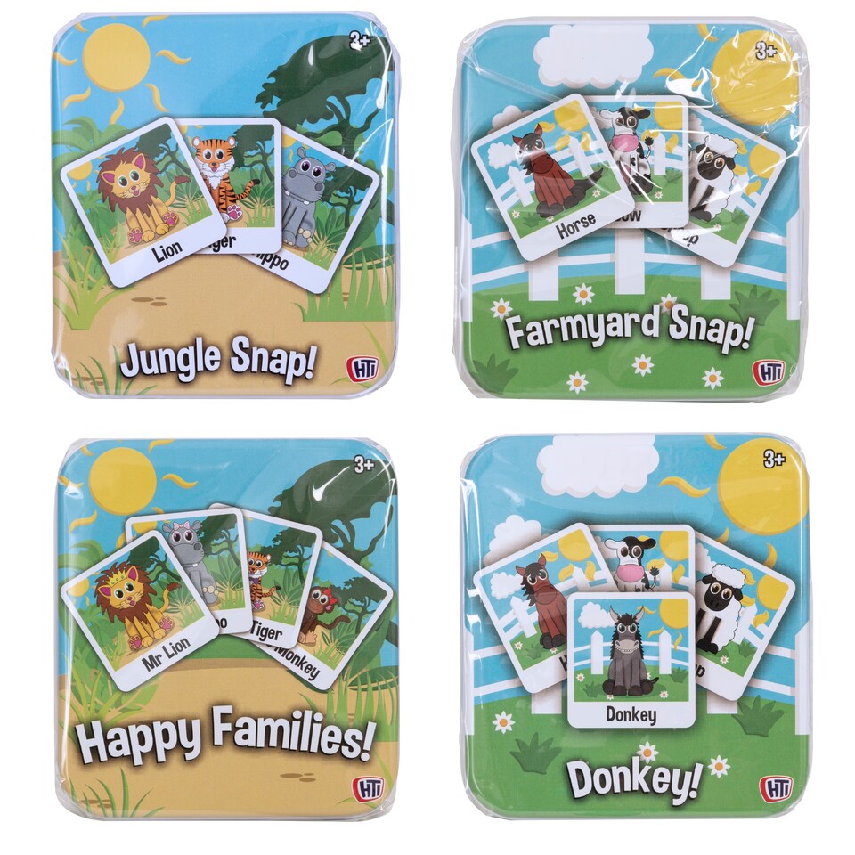 Hti Card Puzzle Game In Tin Assorted