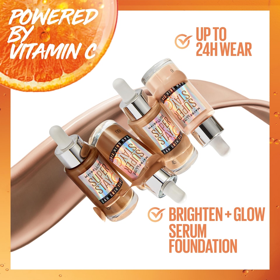 image 1 of Maybelline Super Stay Tint 24 Hour Foundation 34 30Ml