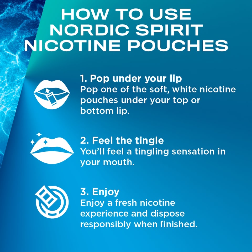 image 1 of Nordic Spirit Frosty Mint Max - Tobacco Free Nicotine Pouches 20 Pack 17mg 14g