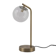 F&F Home Brass Opal Ball Lamp