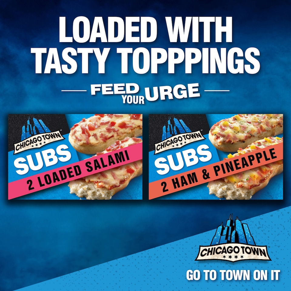 image 1 of Chicago Town Subs Loaded Pepperoni 2 pack 125g