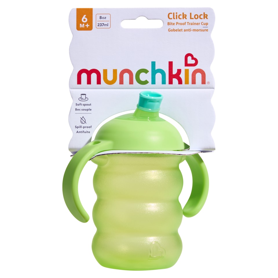 image 1 of Munchkin Click Lock Bite Proof Trainer Cup 6m+ 8oz 237ml