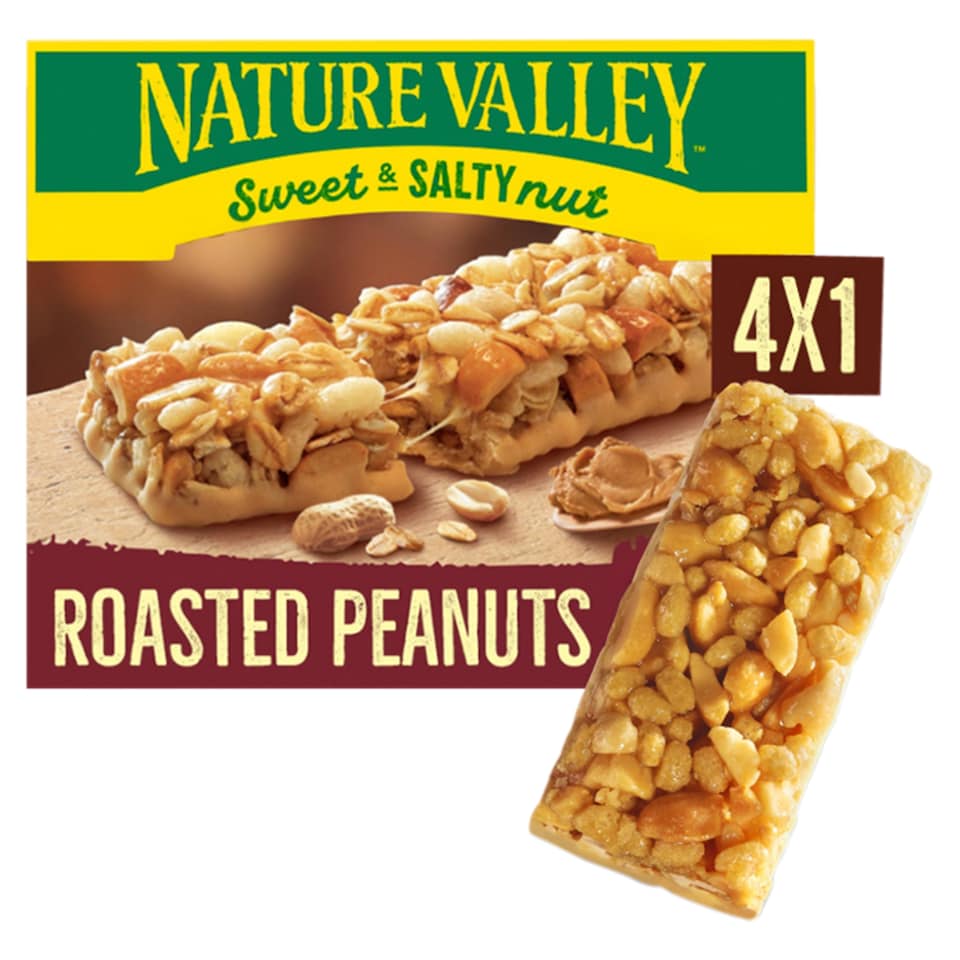 image 1 of Nature Valley Sweet & Salty Nut Roasted Peanuts Bars 4 x 30g (120g)