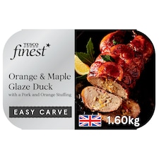 Tesco Finest Easy Carve Duck with an Orange & Maple Glaze Serves 5