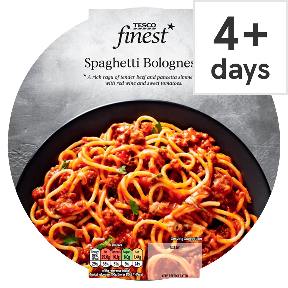 Tesco Finest Spaghetti Bolognese 400G Tesco Groceries