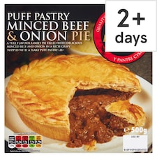 Welsh Pantry Minced Beef & Onion Pie 500G