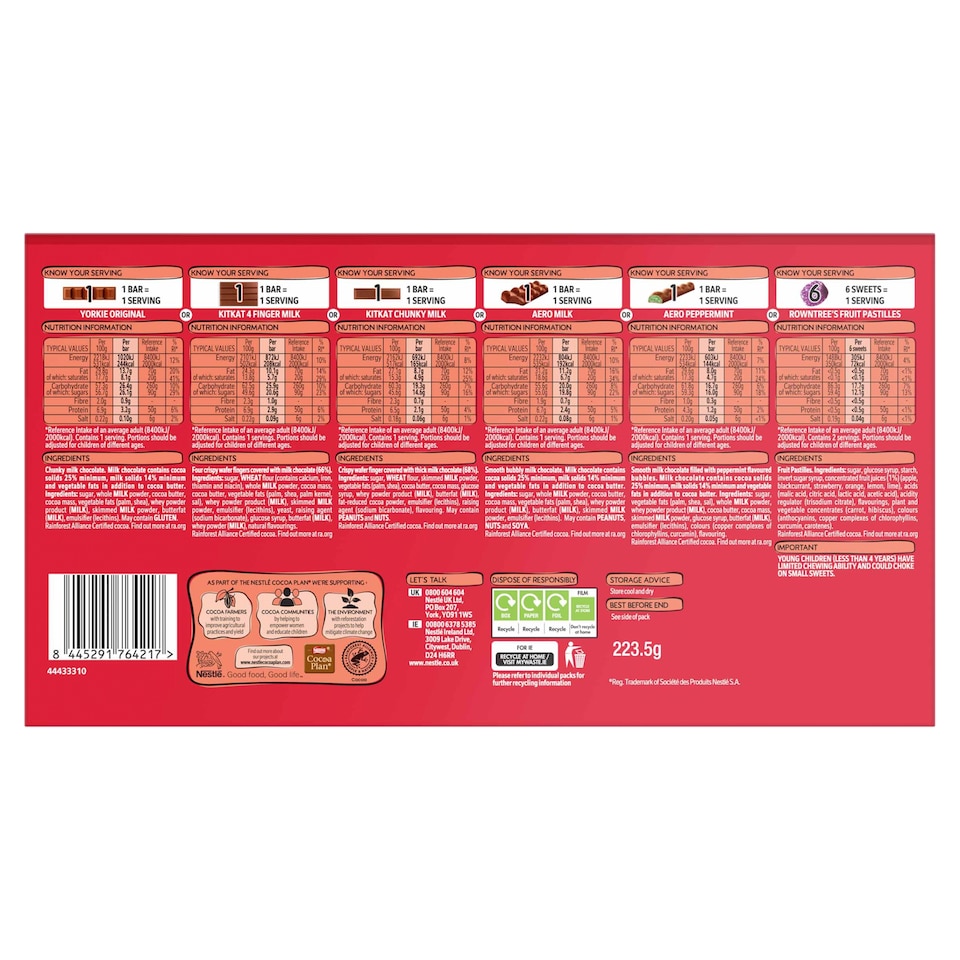 image 1 of Nestle Chocolate Christmas Selection Box 223.5g