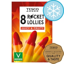 Tesco Rocket Lollies 8 Pack 464Ml