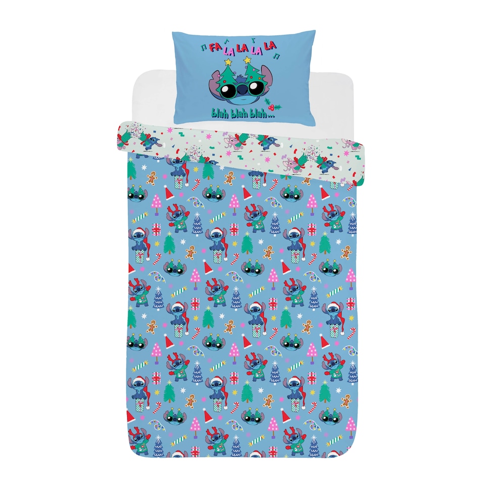 Stitch Fa La La Bed Set Single