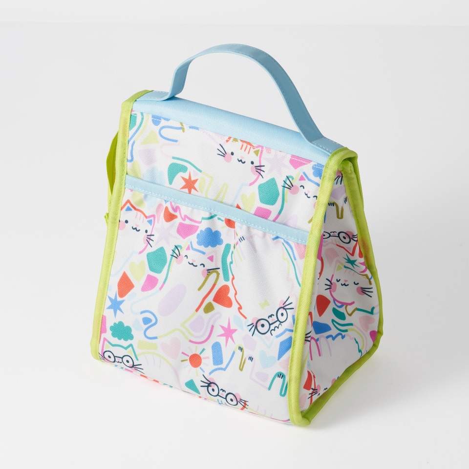 image 1 of Paperchase Terrazzo Cats Lunch Bag