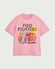 image 4 of Foo Fighters Pure Cotton Surf Van T-Shirt in Pink