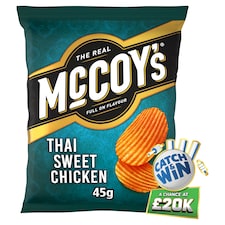 Mccoy's Thai Sweet Chicken Grab Bag Crisps 45G