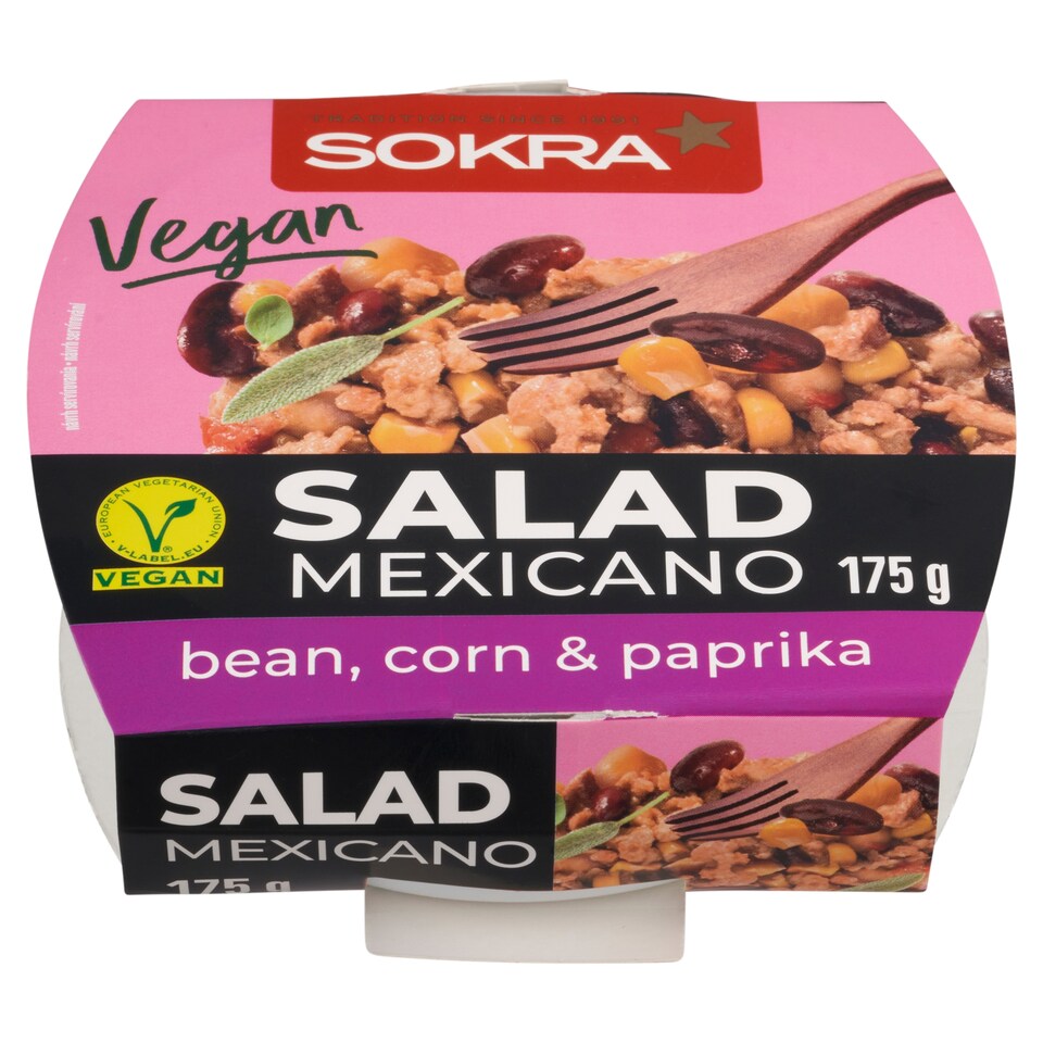Sokra Vegánsky šalát s hrachovou bielkovinou na mexický spôsob 175 g