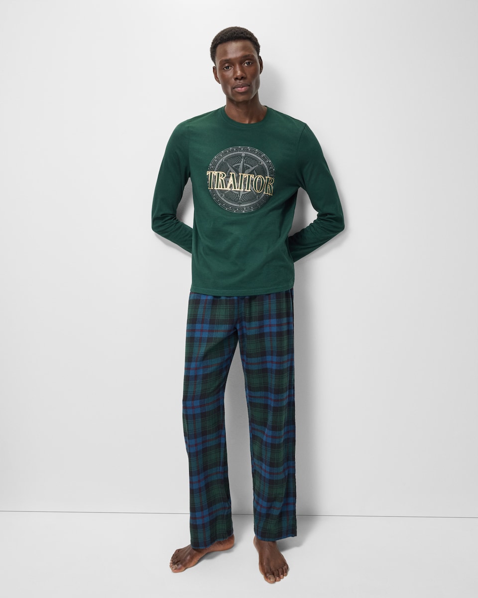 image 1 of The Traitors Pure Cotton Matching Family Pyjama Set in Multi