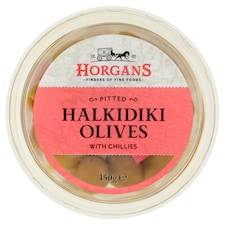 Horgans Hldiki Greek Green Olives With Chilli 150G