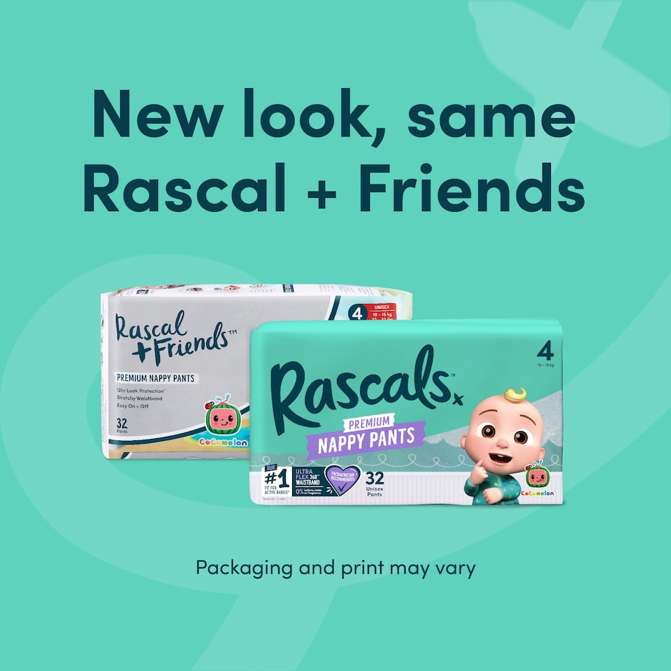 image 1 of Rascals Premium CoComelon Nappy Pants, Size 7 | 38 Jumbo Pack