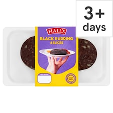 Hall's Black Pudding 4 Slices 200g