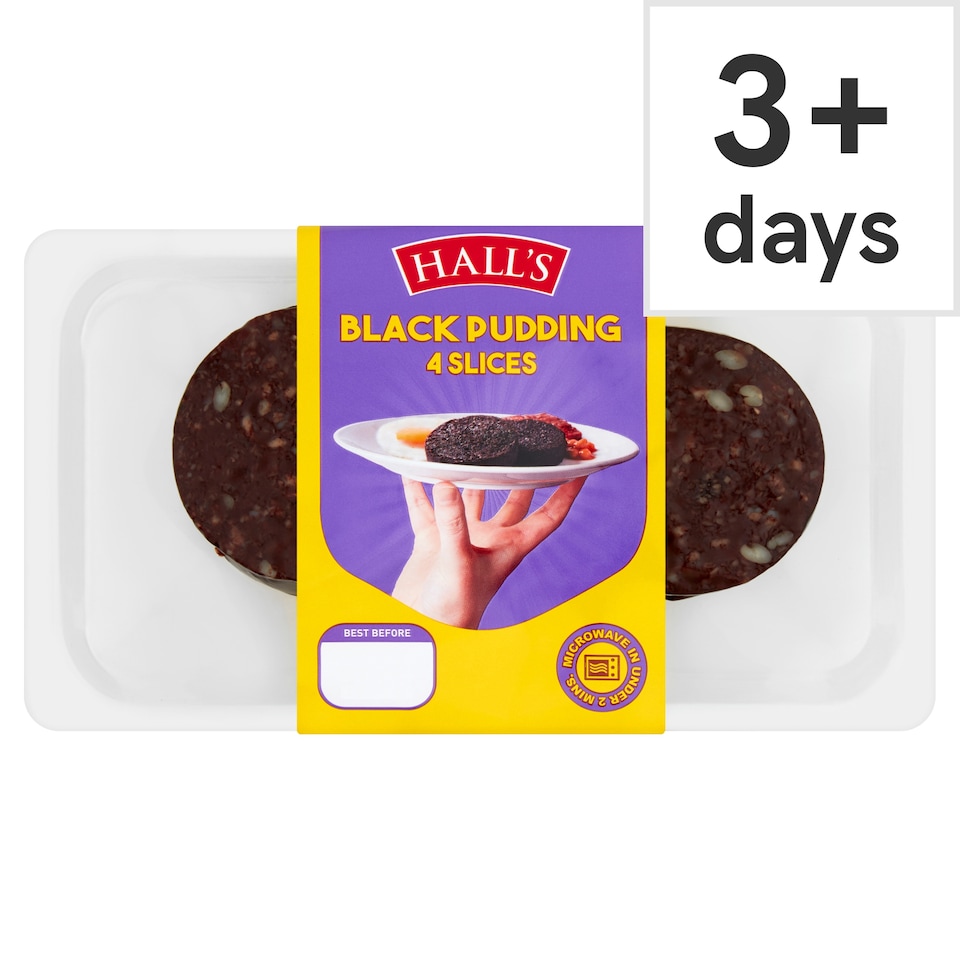 Hall's Black Pudding 4 Slices 200g