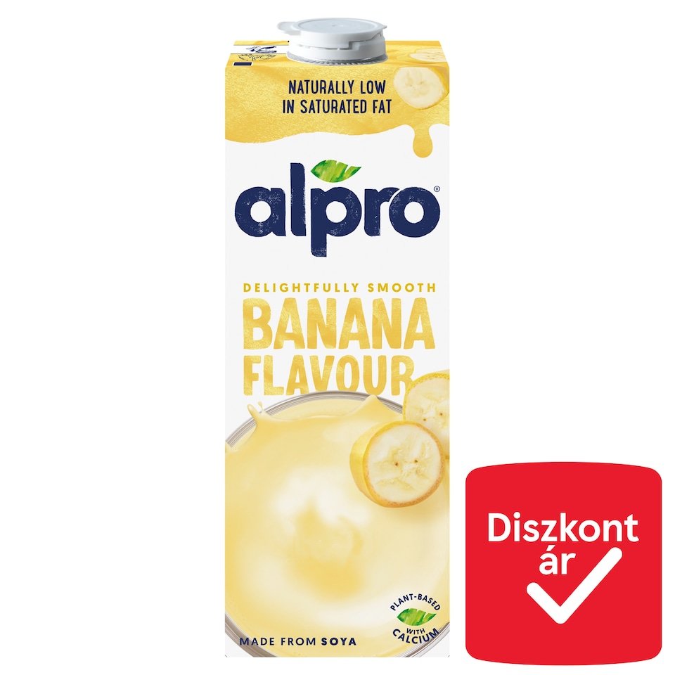 Alpro UHT Banana Soy Drink with Added Calcium and Vitamins 1 l