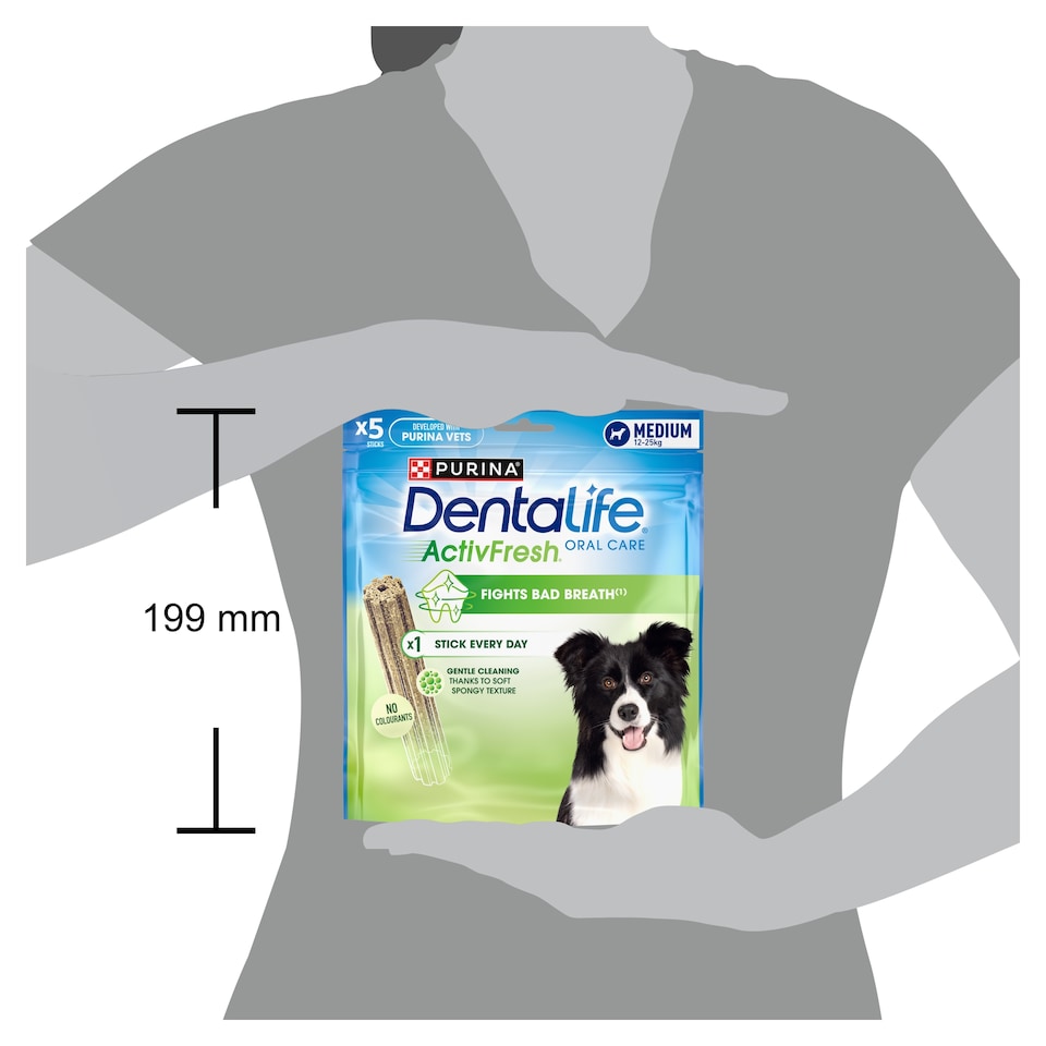 image 1 of DENTALIFE ActivFresh Medium Dental Chicken Dog Chews 5 Sticks