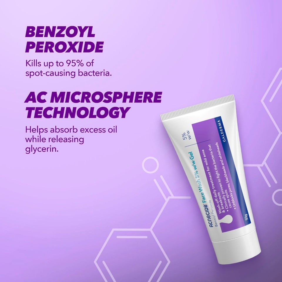 image 1 of Acnecide Face Wash Gel 50G