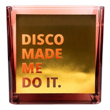 Candlelight Disco Made Me Do It Square Candle 460G