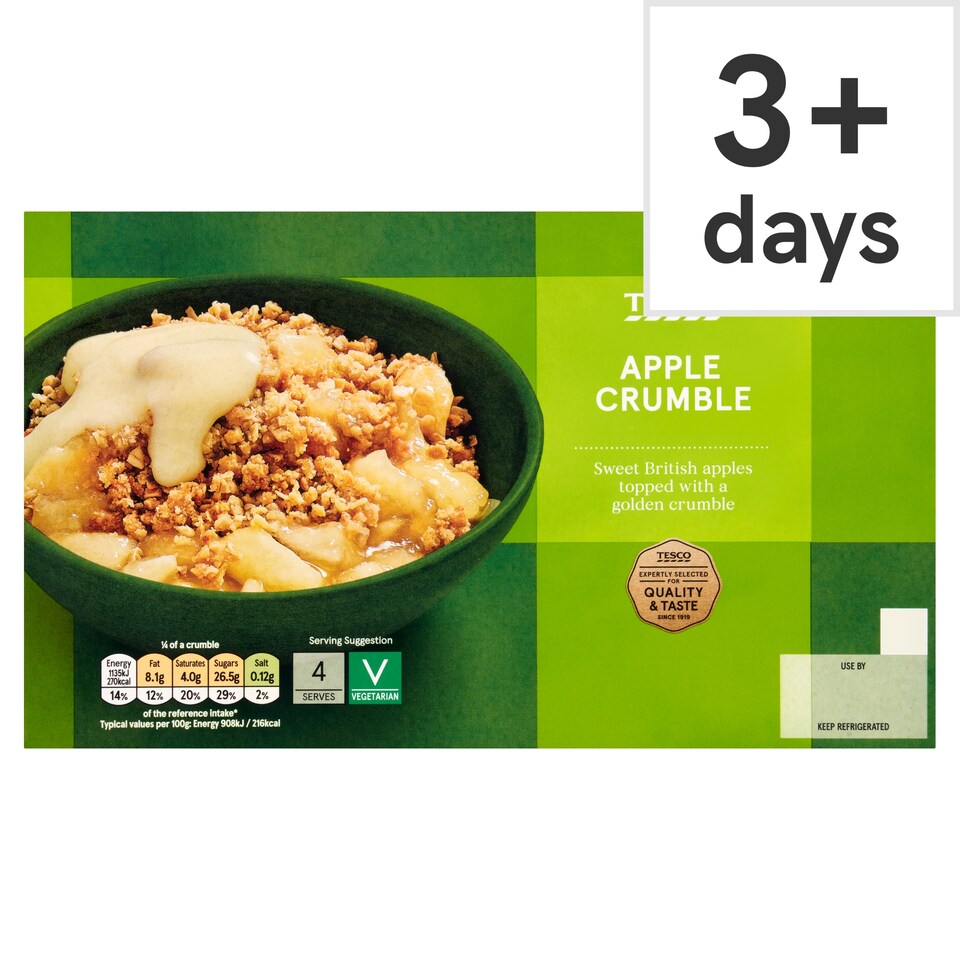 Tesco Apple Crumble 500g 