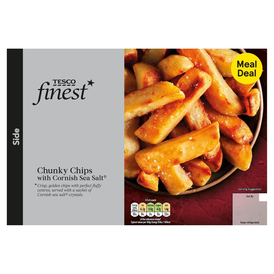 Tesco Finest Chunky Chips With Sea Salt 450G