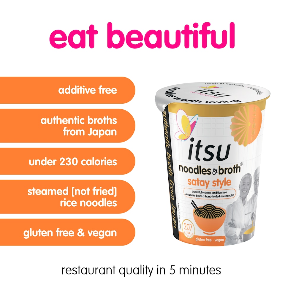 image 1 of itsu satay style instant noodles & broth pot  66g