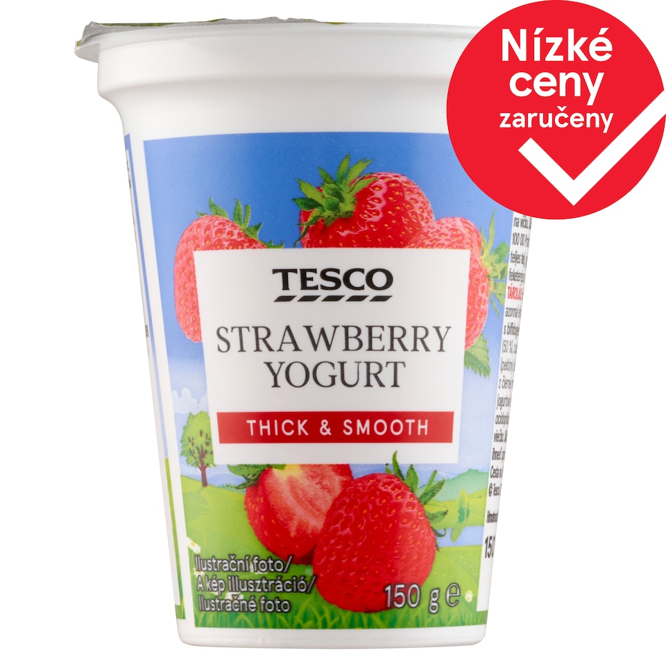 Tesco Jogurt jahodový 150g